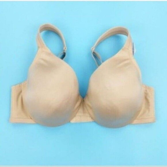 Lane Bryant Cacique Womens Bra Smooth Satin Full Coverage U/W Cafe Mocha 42F - Picture 10 of 10